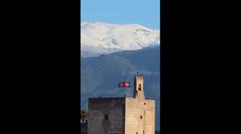 Alhambra Overlook with Sierra Nevada in the Background