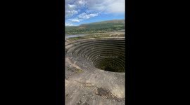 Exploring the Plughole at Ladybower Reservoir