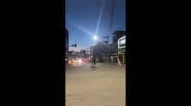 Foreigner Surprised by Horseback Rider in Brazil