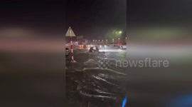 Vietnam: Night Highway Turns Into Raging Flood In Dong Nai