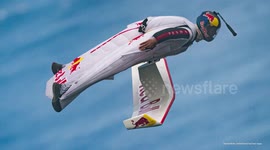 UNCAPTIONED: Is it a bird? Is it a plane? No it's a revolutionary wingsuit that could help humans soar