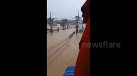 Thailand: In Hat Yai, Songkhla province, Thailand, floodwaters have risen to 1.5–3 meters, triggering a full evacuation of residents and tourists