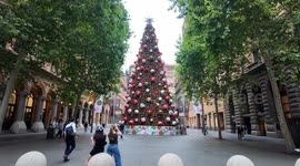 Christmas tree in Martin Place, Sydney, Australia