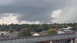 Funnel cloud passing over Klein, Texas, United States