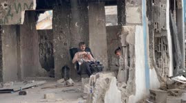 Damaged UNRWA Clinic Jabalia Camp Gaza