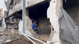 Damaged UNRWA Clinic Jabalia Camp Gaza