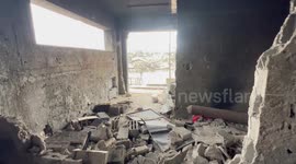 Damaged UNRWA Clinic Jabalia Camp Gaza