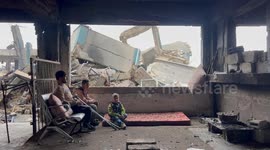 Damaged UNRWA Clinic Jabalia Camp Gaza