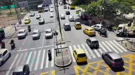 Mayhem as runaway lorry with full load and no brakes crashes into 12 vehicles