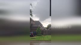 Tornado tears through neighbourhood during storm in Texas