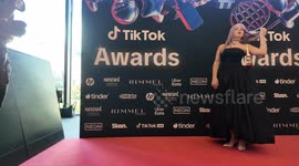 Ūla on the red carpet at the 2025 TikTok Awards, Sydney, Australia