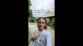Drenched but determined: travel blogger documents stormy island journey