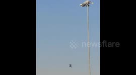 UAE: Indian Tejas fighter jet crashes at the Dubai Airshow