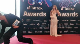 Sopha Dopha on the red carpet at the 2025 TikTok Awards, Sydney, Australia