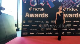 Leah Halton on the red carpet at the 2025 TikTok Awards, Sydney, Australia