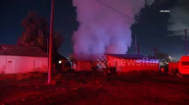 US, Phoenix: Phoenix 13th Avenue Shed Fire