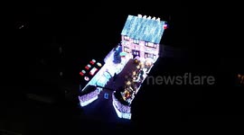 Pictures capture stunning home Christmas display - with more than 150k lights