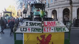 Police have banned farmers' tractor protests against Reeves' budget in London, UK