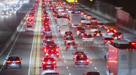 US, Los Angeles: Mar Vista Holiday Traffic On 405 Freeway