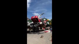 Crane collapses while putting up Christmas tree killing one worker