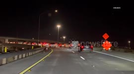 US, Los Angeles: Phelan Holiday Traffic On 15 Freeway Through The Cajon Pass