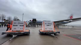 Giant pandas return to China following farewell ceremony in France