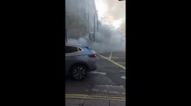 Underground utilities fire sends thick smoke across central London, UK