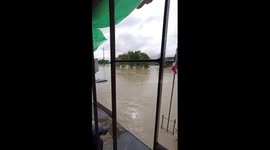 Severe flooding submerges streets in Hat Yai, Songkhla, Thailand