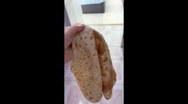 Baby tumbles off bed after rejecting Chinese flatbread in Hebei, China