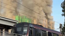 Massive blaze rips through high-rises at Wang  Court, Tai Po — at least 44 dead, 279 missing; fire began on renovation scaffolding