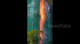 Footage emerges appearing to show moment deadly Hong Kong block blaze started