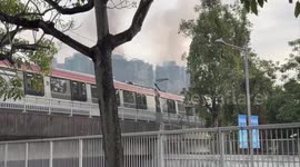 Hong Kong Fire: Firefighters Continue To Battle Fire At Housing Complex