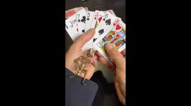 Intricate metal figurine showcased during card game in Barcelona, Spain