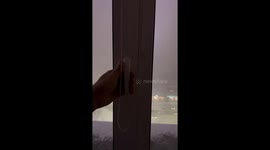 Winter snowfall blankets Saint Petersburg, Russia