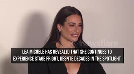 Lea Michele admits she still experiences stage fright