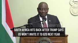 South Africa Hits Back After Trump Says US Won't Invite It To G20 Next Year