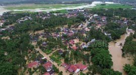 Floods Inundate Thousands of Residential Areas in Solok, West Sumatra, Indonesia