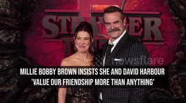 Millie Bobby Brown insists she and David Harbour 'value our friendship more than anything'