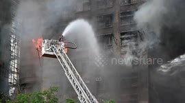 UNCAPTIONED: Death Toll Rises to 44, 3 Arrested in Hong Kong High-Rise Inferno Exposing Deadly Negligence