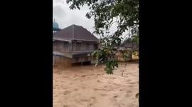 flash flood in west sumatera