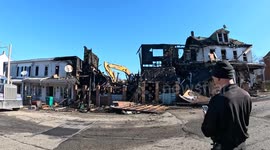 Mount Carmel Blaze: 4th Alarm Firefighters Battle Structure Collapse