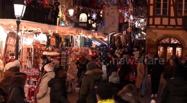 Strasbourg Christmas market draws crowds as holiday season nears