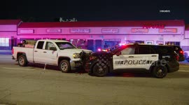 US, Los Angeles: Sylmar San Fernando PD Officer-Involved Head-On Pursuit Crash