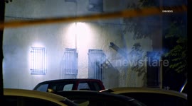 US, Los Angeles: Long Beach SWAT Standoff Suspect In Custody Part 2