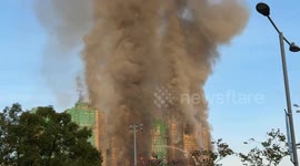 Massive scaffolding-fed fire engulfs multiple towers in Tai Po, Hong Kong