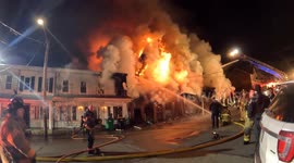 4-Alarm Fury: Townhouse Collapse and Firefighter Injuries in Mount Carmel, PA