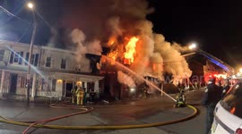 4-Alarm Fury: Townhouse Collapse and Firefighter Injuries in Mount Carmel, PA