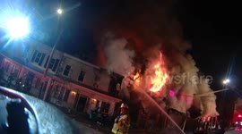 Mount Carmel Blaze: 4th Alarm Firefighters Battle Structure Collapse