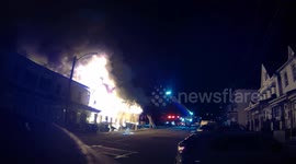 Mount Carmel Blaze: 4th Alarm Firefighters Battle Structure Collapse