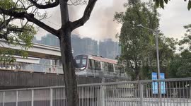 Aftermath of WangFuk Court Fire in Hong Kong